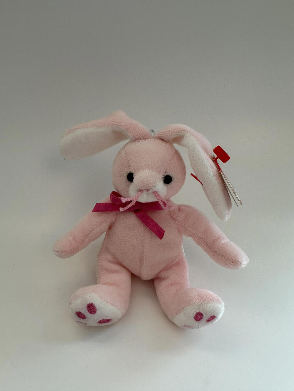 Ty Basket Beanie “Baskets” the Pink Bunny Rabbit! *Small Basket Beanie* (4 inch)